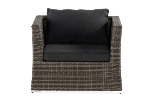 Loungelenestol Wisconsin Premium Kunstrotting/Grå   Grå|Beige