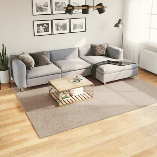 Teppe HUARTE kort luv mykt og vaskbart sand 200x280 cm