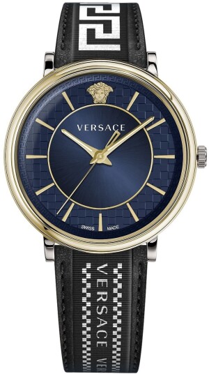 Versace Herreklokke VE5A01821 V Circle Blå/Lær Ø42 mm
