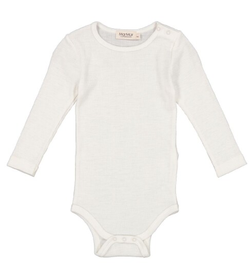 MarMar Body I/e Ull Bense Natural MarMar 1½ år (86) Langermet Body Hvit