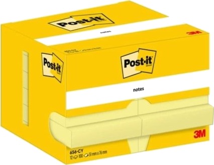 Post It 7100290170 Rektangel Gult Papir 51 Mm 76 Mm 100 Ark