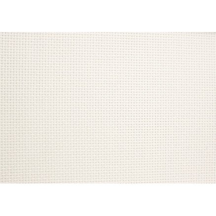 Permin Aida 44tr Broderistoff 130 cm antikkhvit 50 cm