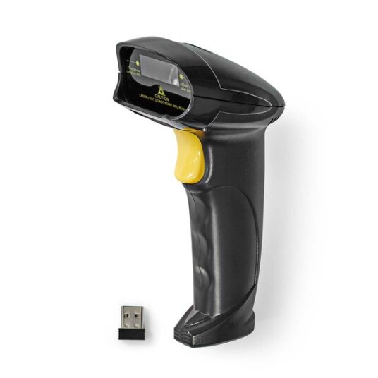 Nedis Strekkode Skanner | Laser | Wireless | 1D Linear | Batteri drevet / USB-Strøm | USB Dongle Nedis Strekkode Skanner | Laser | Wireless | 1D Linear | Batteri drevet / USB-Strøm | USB Dongle