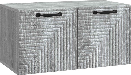 Vegghengt TV skap Grå sonoma 59,5 x 31 x 30 cm Konstruert tre