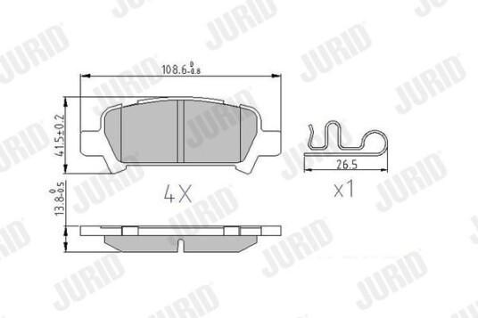 Bremseklosser JURID 572424J