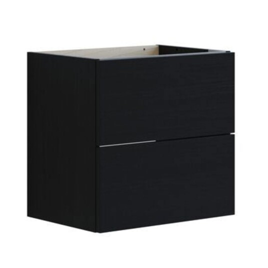 Dansani Inzo Glatt Servantskap Slim 2 Skuff Svart eik / 50cm