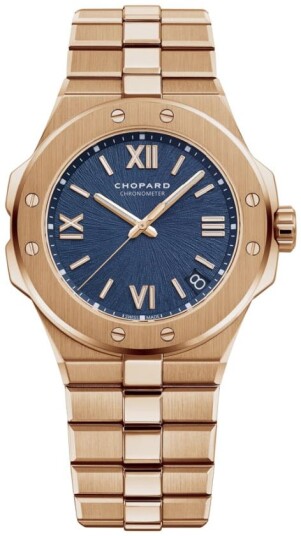 Chopard Herreklokke 295363 5001 Alpine Eagle Blå/18 karat rosé gull