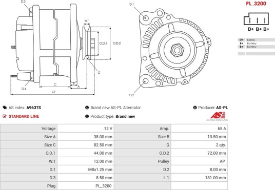 AS PL A9637S Dynamo