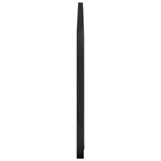 Hodegavl med hodegjerde Svart 180 x 55 x 3 cm Rotting