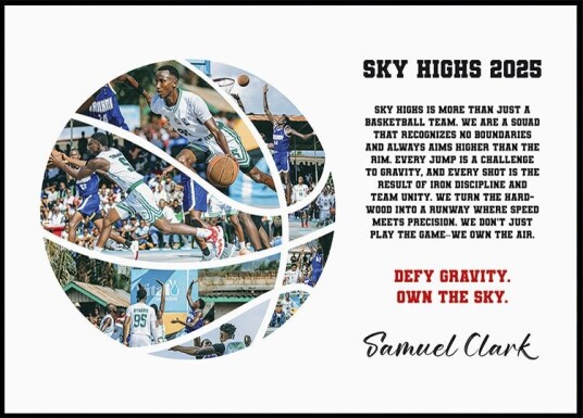 Basketball Photo Collage Personal Plakat Plakat / 50x70cm Basketball Photo Collage Personal Plakat Plakat / 50x70cm