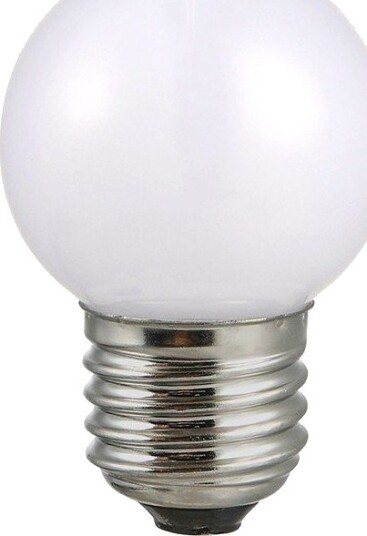 Spl E27 2W LED kronepære   G45 100lm opalt glass 3000K   Kulør : Varm