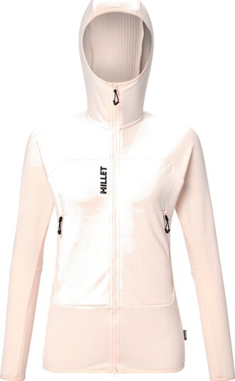 Millet Fleece Fusion Grid Hoodie W Women Vanilla Cream M