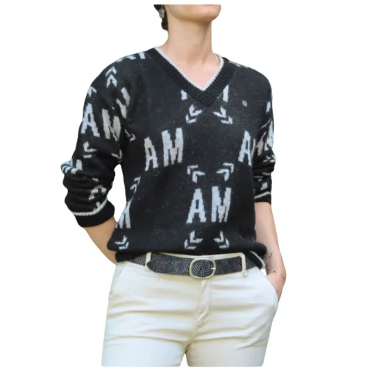 Aeronautica Militare Dame Strikkevarer Svart L,