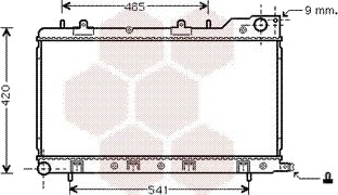 VAN WEZEL 51002047 Radiator motorkjøling