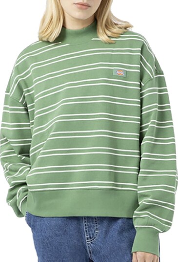 Dickies Collegegenser Westover Dark Ivy m. Striper Dickies XXS Xtra Xtra Small Collegegenser Grønn
