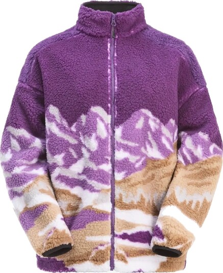 PICTURE ORGANIC CLOTHING Nyss Zip Fleece LANDSCAPE GRAPE XS