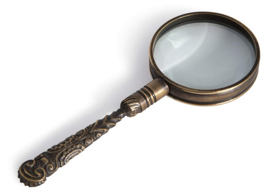 Rococo förstoringsglas brons Rococo förstoringsglas brons