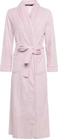 Lauren Ralph Lauren Homewear Lrl L/S Shawl Collar Long Robe   PINK   L