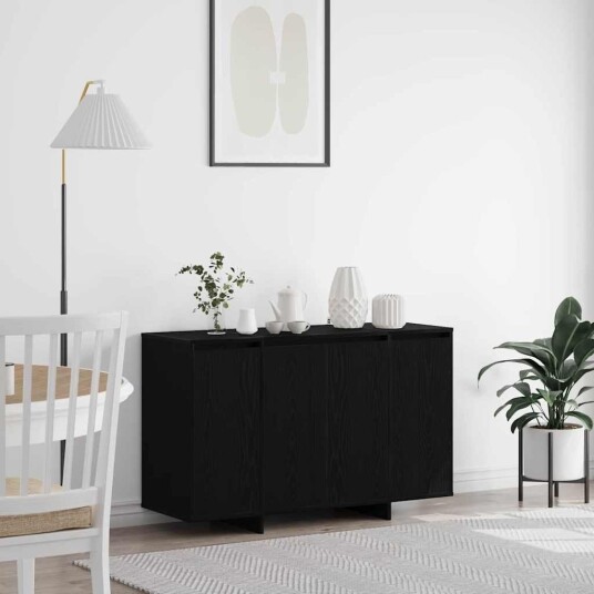 Serviesskap Svart eik 120 x 41 x 75 cm Konstruert tre Serviesskap Svart eik 120 x 41 x 75 cm Konstruert tre