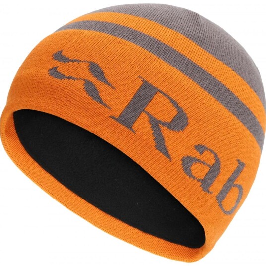 Rab  Logo Band Beanie, Gma Graphene/Marmalade, ONESIZE
