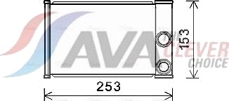 Varmeapparat register AVA COOLING SYSTEMS OLA6680