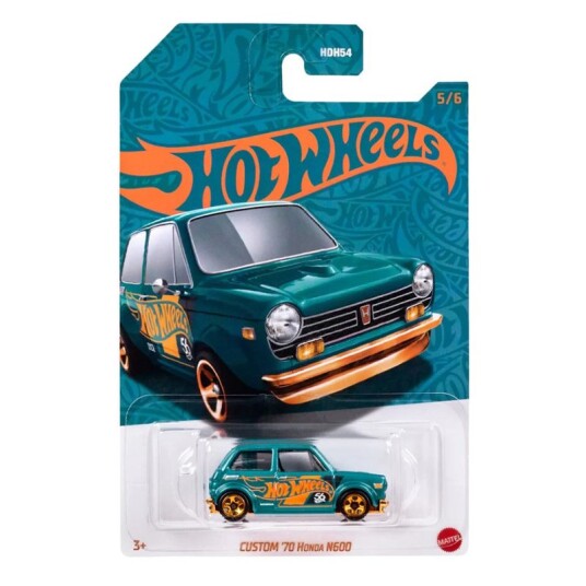Hot Wheels Pearl & Chrome 2024 Lekebil 1:64 Custom '70 Honda N600 Hot Wheels Pearl & Chrome 2024 Lekebil 1:64 Custom '70 Honda N600