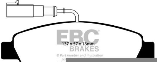 EBC Brakes DP41383R Bremseklosser