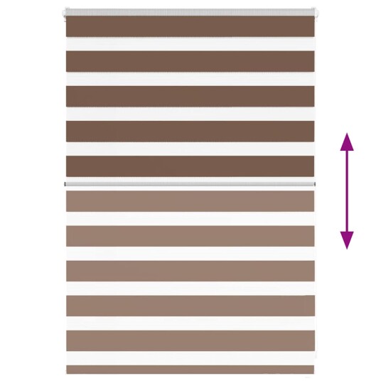 Sebragardin brun 105x100 cm stoff bredde 100,9 polyester