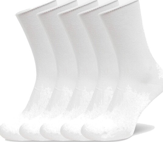 Enkel Studio Socks Roll Bamboo 5Pk Eslinnea - WHITE - 37-41