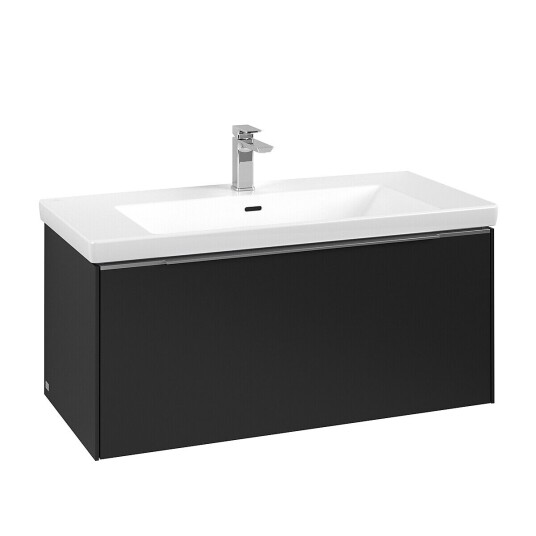 Villeroy & Boch  Subway 3.0 Servantskap m/1 skuff 973x429x478 mm Vulkansort Matt