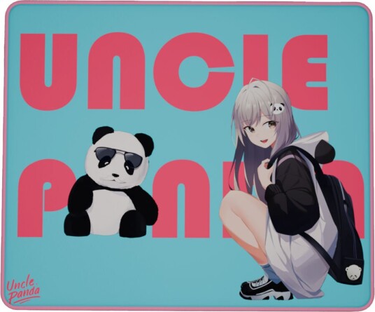 Uncle Panda Candy Girl Gaming Musematte Blå/rosa