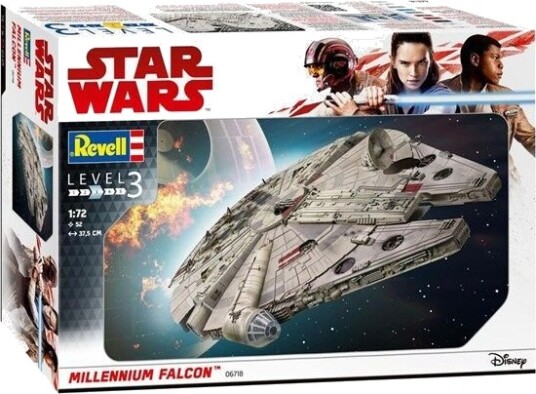 Revell 1:72 Star Wars Millennium Falcon Modellbyggesett 375mm Revell 1:72 Star Wars Millennium Falcon Modellbyggesett 375mm