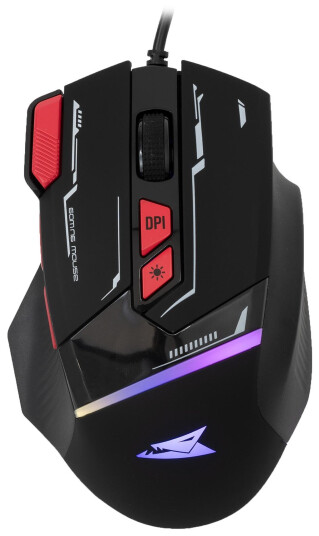 Baracuda BGM 041 Manta Gamingmus RGB 8 knapper 12800 dpi Svart Baracuda BGM 041 Manta Gamingmus RGB 8 knapper 12800 dpi Svart