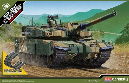 Academy K2 Black Panther Stridsvogn Byggesett 1:35