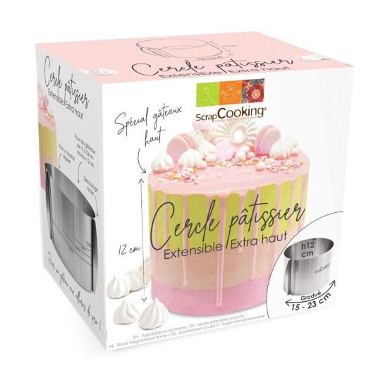 Scrapcooking Justerbar Kakering 1521cm 12cm Høyde 