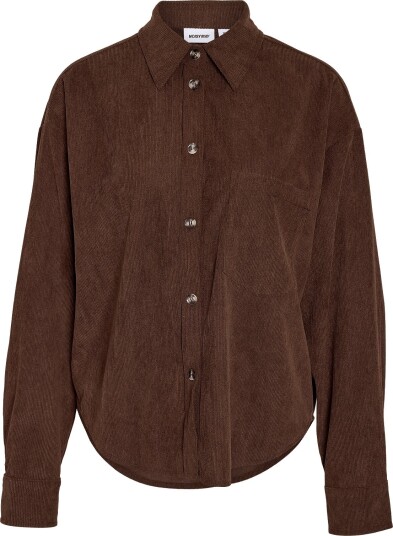NOISY MAY Nmcaron L/S Corduroy Shacket   Brown   L