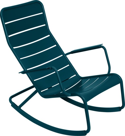 Fermob Luxembourg Rocking Chair Acapulco Blue 21 Utendørs Lenestoler Frédéric Sofia Metall Fermob Luxembourg Rocking Chair Acapulco Blue 21 Utendørs Lenestoler Frédéric Sofia Metall