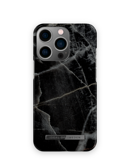 IDEAL OF SWEDEN Black Thunder Marble Fashion Case for iPhone 13 Pro