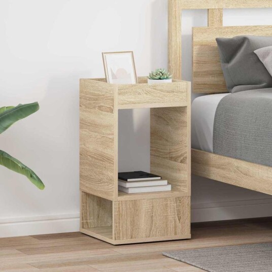 vidaXL Avlastningsbord 2 pcs Sonoma eik 30 x 30 x 56 cm Konstruert tre vidaXL Avlastningsbord 2 pcs Sonoma eik 30 x 30 x 56 cm Konstruert tre