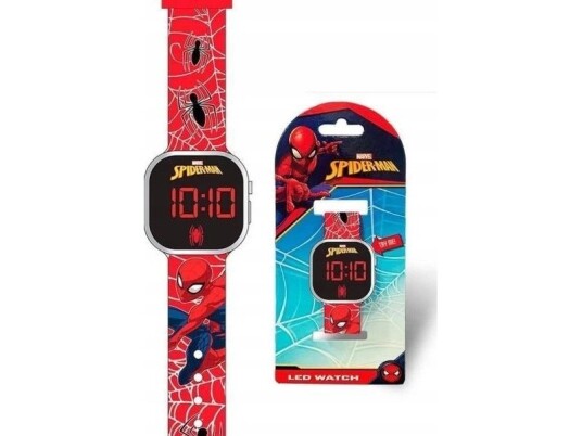 Kids Euroswan Watch Digital Led Spiderman Spd4719 Kids Euroswan Watch