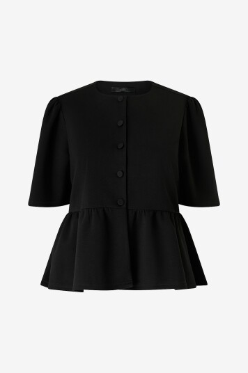 Ellos Plus collection Topp med peplum Svart