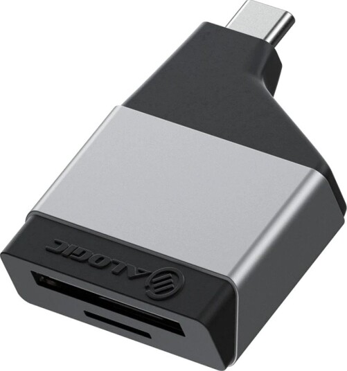 Alogic Ultra Mini USB-C til SD/MicroSD kortleser USB 3.2 Gen 1 Grå