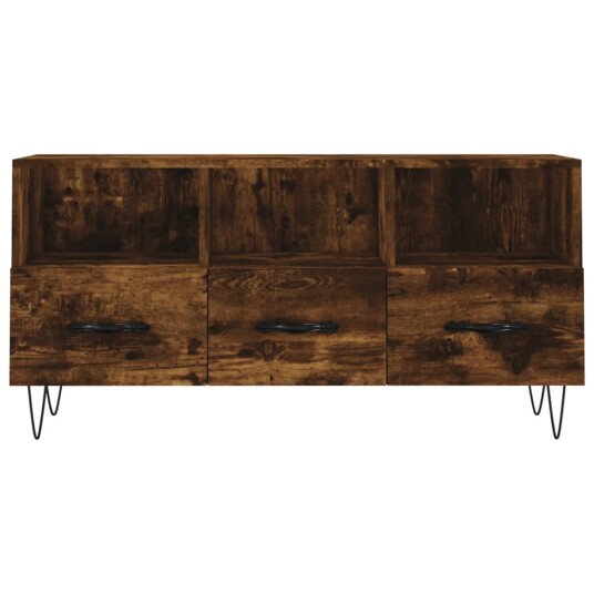 vidaXL TV-benk røkt eik 102x36x50 cm konstruert tre 8720845944582 vidaXL TV-benk røkt eik 102x36x50 cm konstruert tre 8720845944582