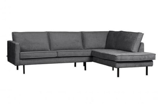 Bepurehome Rodeo Corner Sofa Right Velvet mountain
