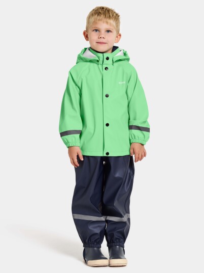 Didriksons Slaskeman Regnsett Dusty Lime 90