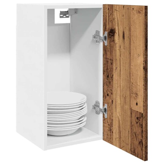 Hengende skap gammelt tre 30x31x60 cm konstruert tre 8721158436269