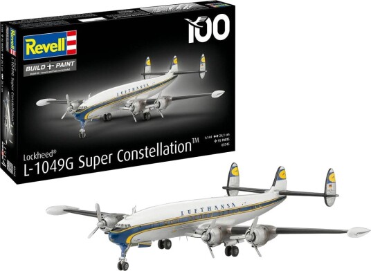 Revell 03745 Lockheed L.1049G Super Constellation Modellfly Byggesett - 1:144