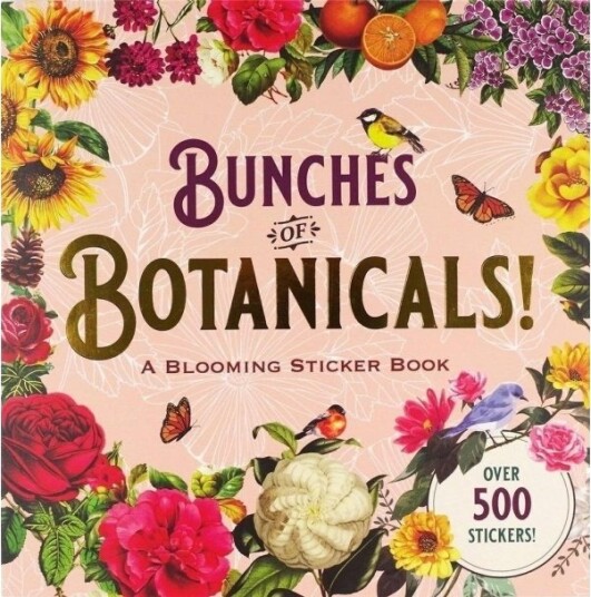 Peter Pauper Press Bok Med Klistremerker Botanical 500 Stk