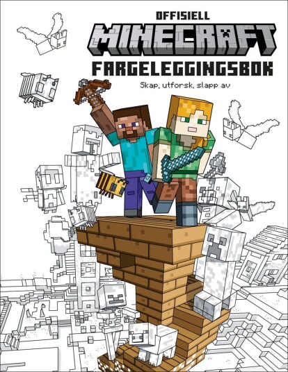 Offisiell Minecraft fargeleggingsbok Offisiell Minecraft fargeleggingsbok