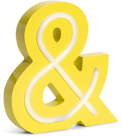 POPP Bokstavlampe &  Gul